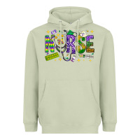 Matcha Mardi Gras nurse Heavyweight Hoodie - BundleAndBundleShop