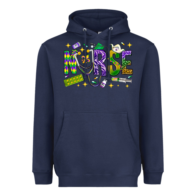 Mardi Gras Nurse Heavyweight Hoodie by BundleAndBundleShop | Teevron