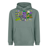 Sage Mardi Gras nurse Heavyweight Hoodie - BundleAndBundleShop