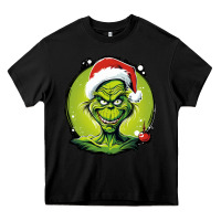 Black Grinch Heavy Core Tee - Unal Design