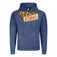 Vintage Denim chocolate christmas cake fa element Vintage Hoodie - FaDigitalArtStudio