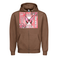 Chestnut self love Zipper Hoodie - MaliasSmallBusiness
