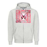 Dove Grey self love Zipper Hoodie - MaliasSmallBusiness