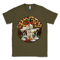 Army Green christmas martini cocktail party Classic Tee - AdoDesignShop