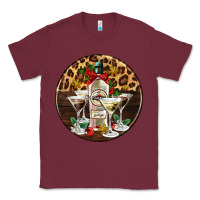 Burgundy christmas martini cocktail party Classic Tee - AdoDesignShop