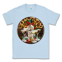 Dusty Blue christmas martini cocktail party Classic Tee - AdoDesignShop