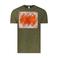 Vintage Olive orange glitter Vintage Tee - JahusDesignShop