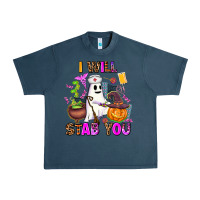 Midnight Navy i will stab you nurse Urban Heavy Tee - AdoDesignShop