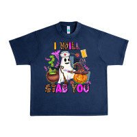 Navy i will stab you nurse Urban Heavy Tee - AdoDesignShop