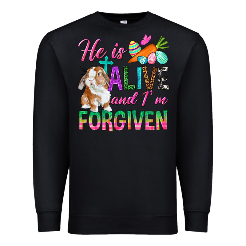 He Is Alive And I'm Forgiven Premium Sweatshirt by BundleAndBundleShop | Teevron
