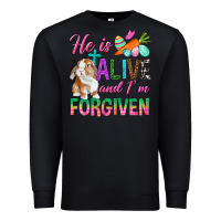 Black He Is Alive And I'm Forgiven Premium Sweatshirt - BundleAndBundleShop