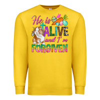 Lemon He Is Alive And I'm Forgiven Premium Sweatshirt - BundleAndBundleShop