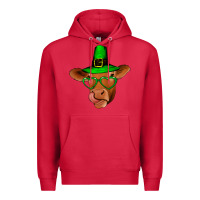 Cardinal St Patricks Day Cow Premium Hoodie - Bettercallsaul