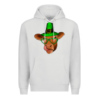 Dove Grey St Patricks Day Cow Premium Hoodie - Bettercallsaul