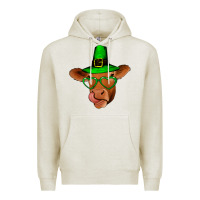 Oatmeal Heather St Patricks Day Cow Premium Hoodie - Bettercallsaul