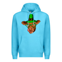 Ocean Blue St Patricks Day Cow Premium Hoodie - Bettercallsaul