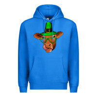 True Royal St Patricks Day Cow Premium Hoodie - Bettercallsaul