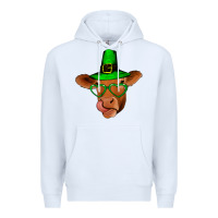 White St Patricks Day Cow Premium Hoodie - Bettercallsaul
