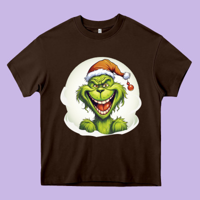 Grinch Heavy Core Tee Designed By Unal Design