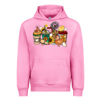 Fuchsia Pink Chicken coffee cups Urban Hoodie - HowdyJamesFarm