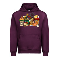 Mauve Wine Chicken coffee cups Urban Hoodie - HowdyJamesFarm