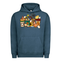 Pigment Midnight Navy Chicken coffee cups Urban Hoodie - HowdyJamesFarm