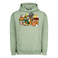 Pigment Oil Green Chicken coffee cups Urban Hoodie - HowdyJamesFarm