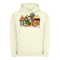 Pigment Pistachio Chicken coffee cups Urban Hoodie - HowdyJamesFarm