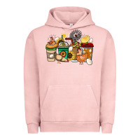 Pigment Salmon Chicken coffee cups Urban Hoodie - HowdyJamesFarm