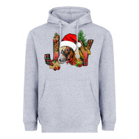 Heather Grey joy christmas with horse bbs Heavyweight Hoodie - BundleAndBundleShop