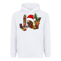 White joy christmas with horse bbs Heavyweight Hoodie - BundleAndBundleShop
