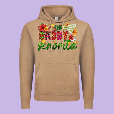 Sassy Senorita Vintage Hoodie Designed By Hra Design Shop