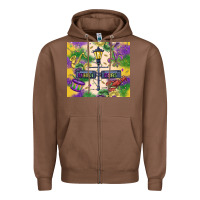 Chestnut mardi gras street lights Zipper Hoodie - MaliasSmallBusiness