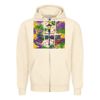 Sandshell mardi gras street lights Zipper Hoodie - MaliasSmallBusiness