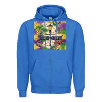 True Royal mardi gras street lights Zipper Hoodie - MaliasSmallBusiness