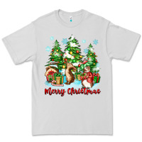 Dove Grey merry christmas rabbits Premium Tee - Zillion Design Studio