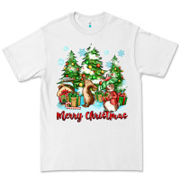 White merry christmas rabbits Premium Tee - Zillion Design Studio