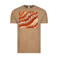 Vintage Coffee orange glitter Vintage Tee - JahusDesignShop