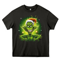Asphalt Grinch Heavy Core Tee - Unal Design