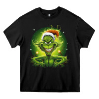 Black Grinch Heavy Core Tee - Unal Design