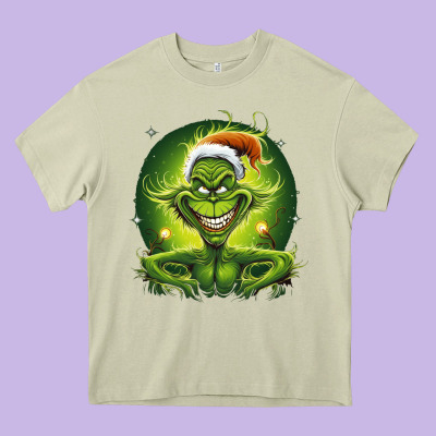 Grinch Heavy Core Tee Designed By Unal Design