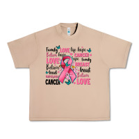 Burro breast cancer ribbons with cancer words Urban Heavy Tee - AdoDesignShop