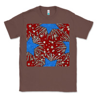 Chestnut Glitter 4th of July Seamless Pattern Classic Tee - BundleAndBundleShop