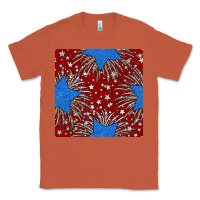 Copper Glitter 4th of July Seamless Pattern Classic Tee - BundleAndBundleShop