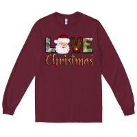 Burgundy love christmas Long Sleeve Tee - AdoDesignShop