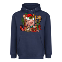 Navy joy christmas with pig bbs Heavyweight Hoodie - BundleAndBundleShop