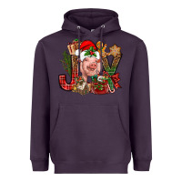 Plum joy christmas with pig bbs Heavyweight Hoodie - BundleAndBundleShop