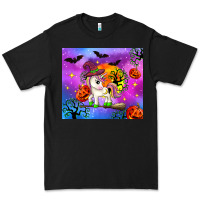 Black halloween unicorn Premium Tee - Zillion Design Studio