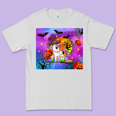 Halloween Unicorn Premium Tee Designed By Zillion Design Studio
