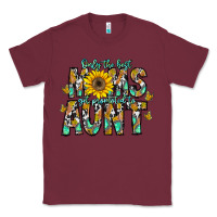 Burgundy only the best moms get promoted to aunt Classic Tee - CowhideDigitalArt